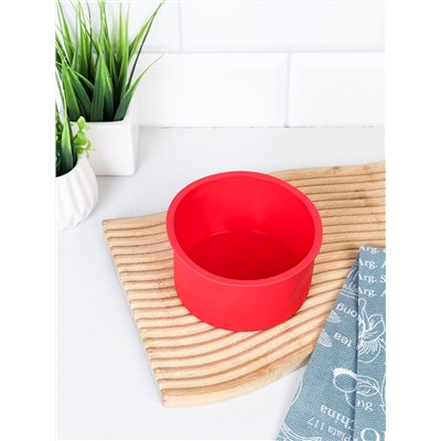 Форма для выпечки Кекс 10х6 см силиконовая круглая / KL-965 / уп 600/