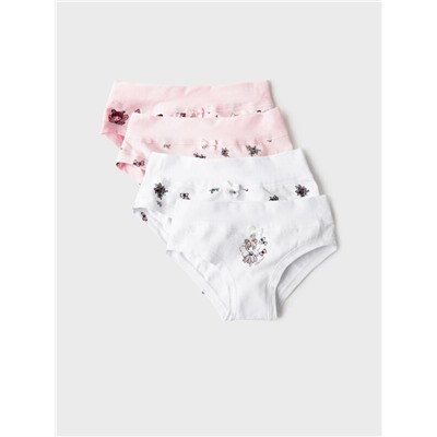 Трусы трикотажные для девочек, 4 шт в комлекте