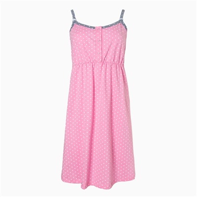 Комплект женский (сорочка/халат) для беременных, цвет серый, размер 54