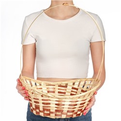 Корзина плетёная для хранения «Ладья», 32×23×10 см, бамбук