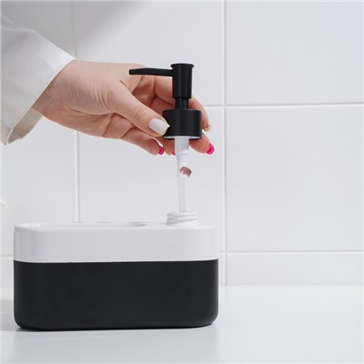 Дозатор для мыла с подставкой для губки SAVANNA Lines, 400 мл