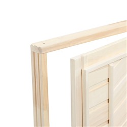 Дверь для бани и сауны, коробка 170×80 см, деревянная, универсальная, светлая