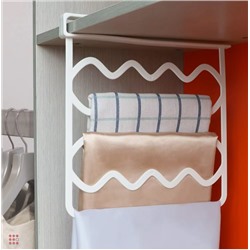 Разделитель вещей на полках с функцией подвеса галстуков, шарфов, 27,5x25,5x3см
