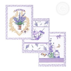 Полотенце 50*60 см. "Сиреневая дымка" рогожка хлопок 100%