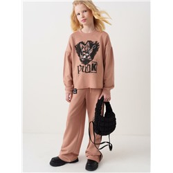 Комплект трикотажный для девочек: толстовка, брюки