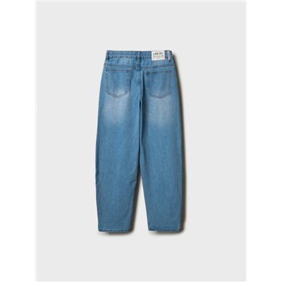 Брюки текстильные джинсовые для девочек