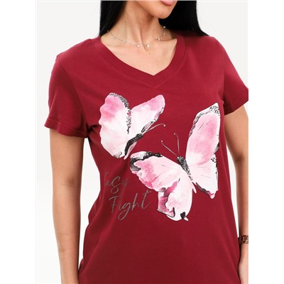 Поликсена - футболка бордовый