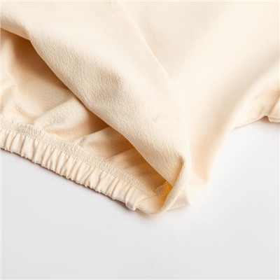 Пижама женская (худи, шорты) MINAKU: Polka-dot collection, бежевая, размер 46