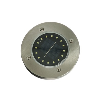 Садовый светильник, уличный, на солнечной батарее, 16 LED, свечение тёплое белое