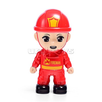 Конструктор-машина "Пожарная служба" с отверткой, в коробке