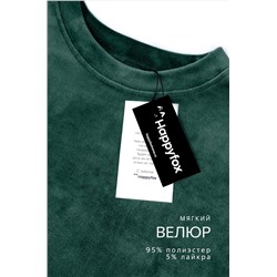 Женский велюровый костюм оверсайз Happyfox