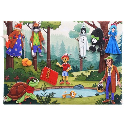 Золотой ключик, фетр