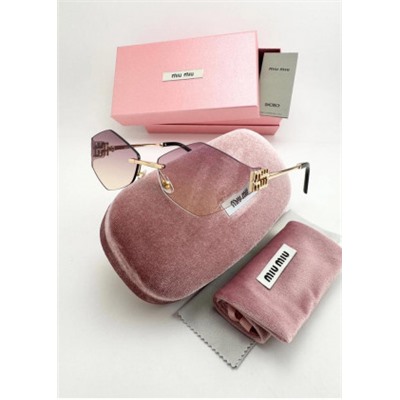 Набор женские солнцезащитные очки, коробка, чехол + салфетки #22770492