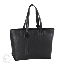 Сумка женская кожаная 3363Q black Polina&Eiterou