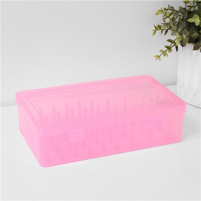 Органайзер для ниток, 42 ячейки, 23.5×13.5×6.5 см, МИКС