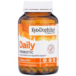 Kyolic, Kyo-Dophilus, ежедневный пробиотик, 180 капсул