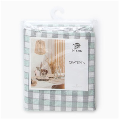 Скатерть «Этель», серая, 140×180 см, 100% п/э