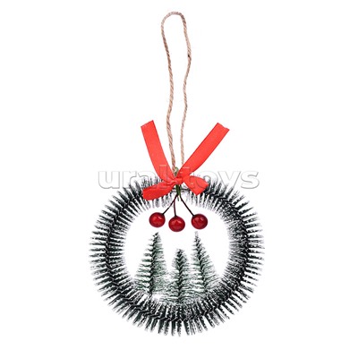 Новогоднее украшение "Новогодний венок" (12 см)