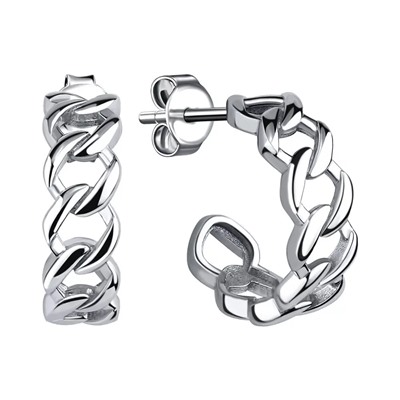 Серьги из серебра без вставки, Л-11928