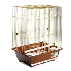 Клетка Triol для птиц, 30×23×39 см, золото