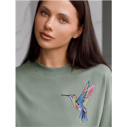 Футболка из тонкого эластичного футера со шнуром внизу