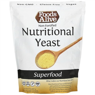 Foods Alive, Superfood, Non-Fortified Nutritional Yeast, 32 oz (907 g)