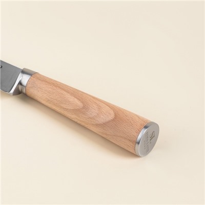 Нож кухонный хлебный SL Home «Калабрия», нержавеющая сталь, 20.5 см, бежевый