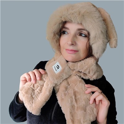 Шапка-шарф с ушками Зайка