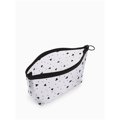 Косметичка женская Little love, с рисунком, на молнии, белая