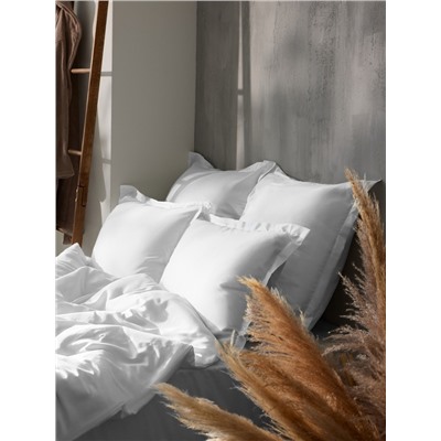 Пододеяльник 2-спальный SL Home Tencel, 180×220 см, белый, тенсель