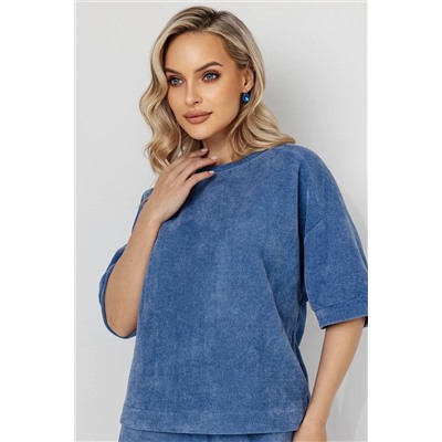 Блузка женская  4482В/02/Джинсовый
