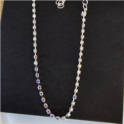 Браслет на ногу, камни перламутровые, арт. 002.078