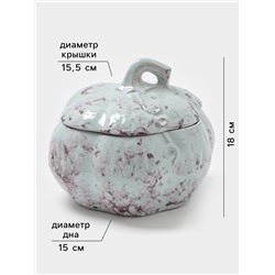 Горшок для запекания Борисовская керамика «Тыква», 2.4 л, серый