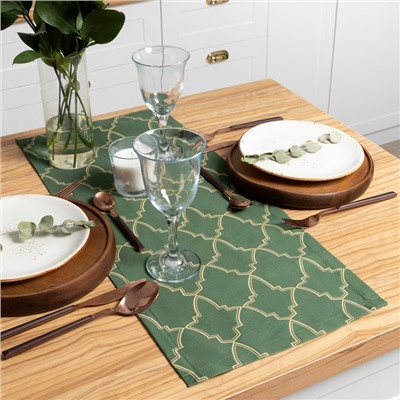 Дорожка «Этель» «Gold ornament» 30×70 см, 100%хл, саржа 190 г/м²