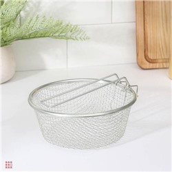 Фритюрница-дуршлаг 20 см, со съёмной ручкой, нержавеющая сталь