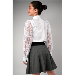 Нарядная блузка для девочки с длинным рукавом Happyfox