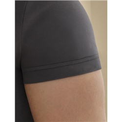 Футболка slim fit  из премиального хлопка с эффектом меланж