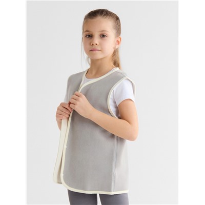 Жилетка флисовая детская Collorista, цвет графит, рост 110 см