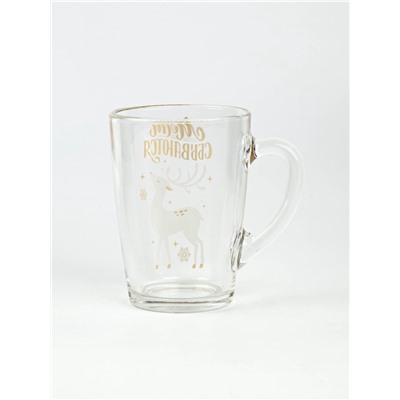 Кружка новогодняя стеклянная «Мечты», 300 мл