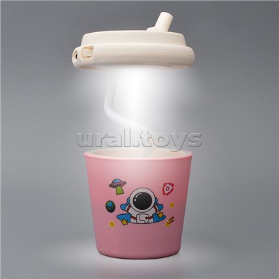 Фонарик-светильник игрушечный "Стакан. Космонавт" в коробке