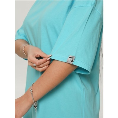 Платье-футболка Салли (Бирюза)