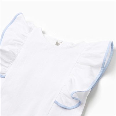 Комплект (Блузка и шорты) для девочки MINAKU, голубой, рост 122 см