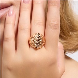 Кольцо 17 р ювелирная бижутерия коллекция "Дубай", покрытие позолота, арт.314.930-21