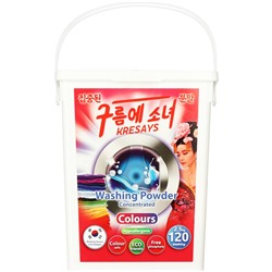 Kresays Экологичный гипоаллергенный стиральный порошок Colours для цветного белья 2,5 кг
