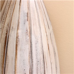 Подставка для бутылок «Лодка», 37×20×100 см, дерево албезия, белая