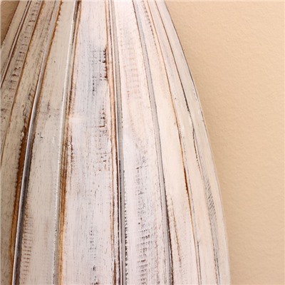 Подставка для бутылок «Лодка», 37×20×100 см, дерево албезия, белая