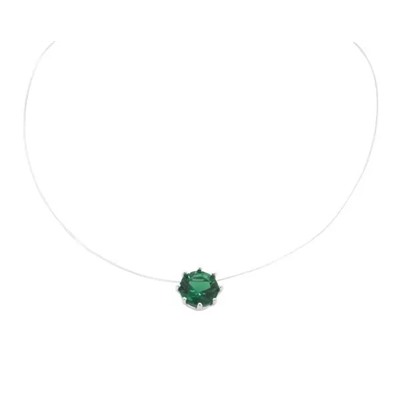 Колье на леске, куб.циркон., ЗК0300306з
