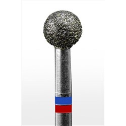 Manita Professional Фреза алмазная шар для аппаратного маникюра 866.104.001.048.050 ФАШ-5,0MC, сине-красные насечки, ø 5 мм, 5 шт. KRISTALLER, 1231201