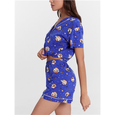 КОМПЛЕКТ ЖЕНСКИЙ (ЖАКЕТ, ШОРТЫ) 592348