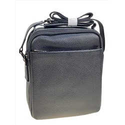 Сумка мужская из натуральной кожи, цвет черный